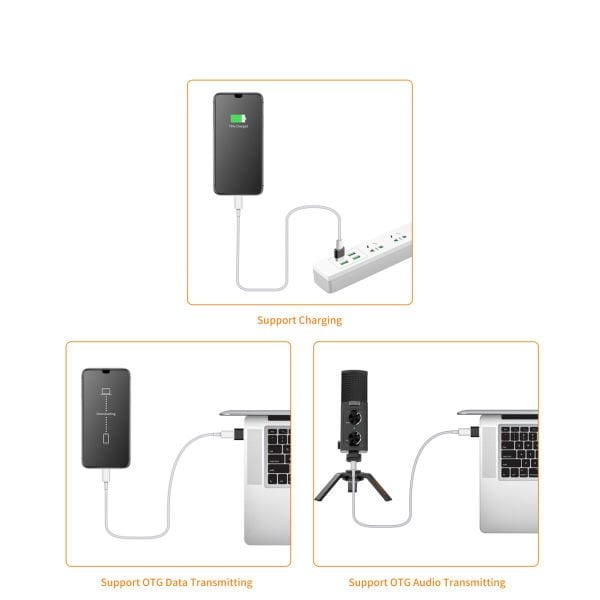 Comica CVM-USBC-A OTG USB-C'den USB-A'ya Adaptör