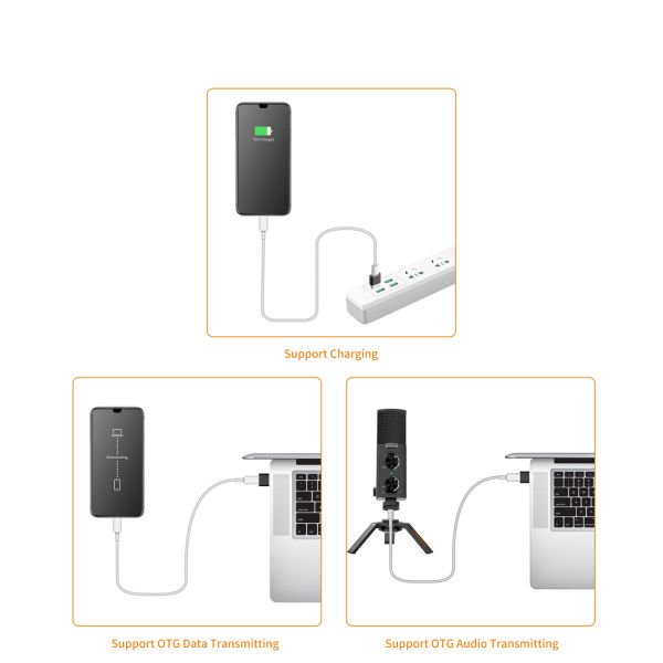 Comica CVM-USBC-A OTG USB-C'den USB-A'ya Adaptör
