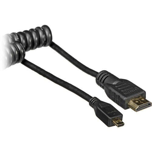 Atomos ATOMCAB014 – AtomFLEX Sarmal Micro HDMI (Type-D) – HDMI (Type-A) Kablo (50–65 cm)