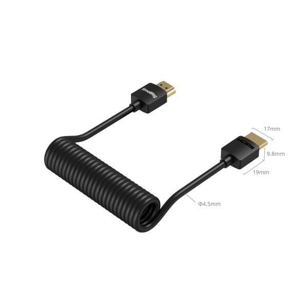 SmallRig 4963 Sarmal HDMI Veri Kablosu (A'dan A'ya)