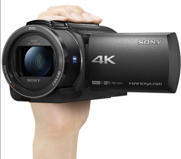 Sony FDR-AX43 4K Video Kamera (İngilizce Menü)
