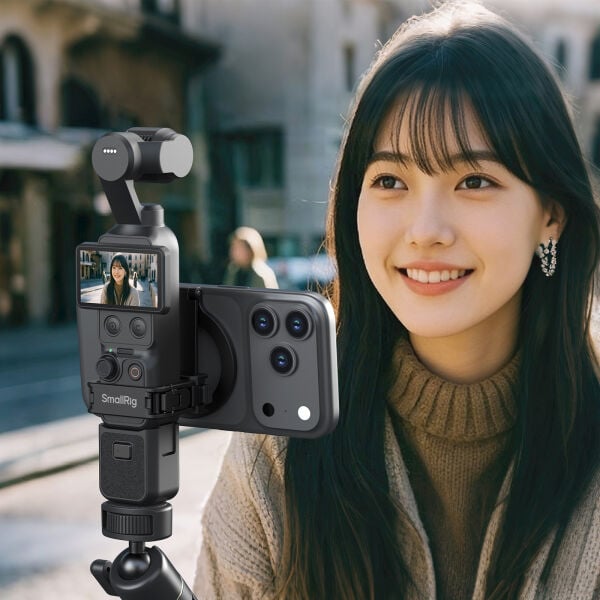 SmallRig 6004 DJI Osmo Pocket 4P / 4 / 3, Xtra Muse ve Cep Telefonları için Takılabilir Destek Aparatı
