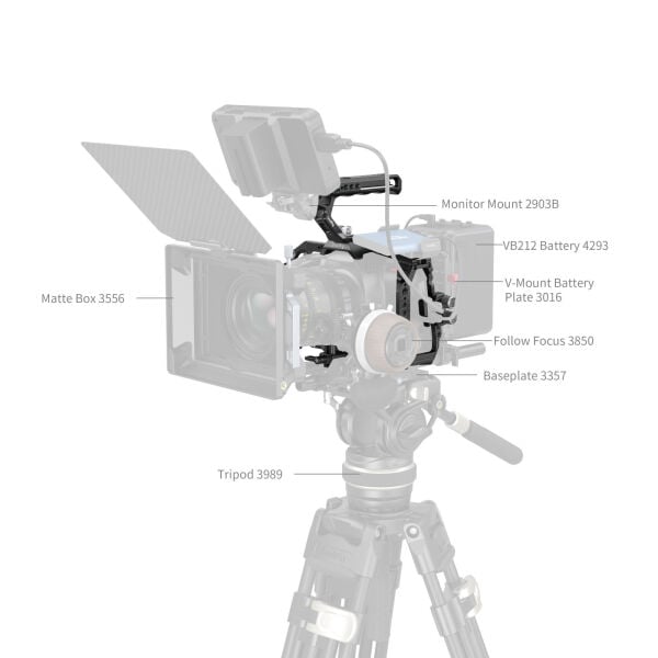 SmallRig 4574B  Blackmagic Design Cinema 6K  için  Temel Kafes Kiti