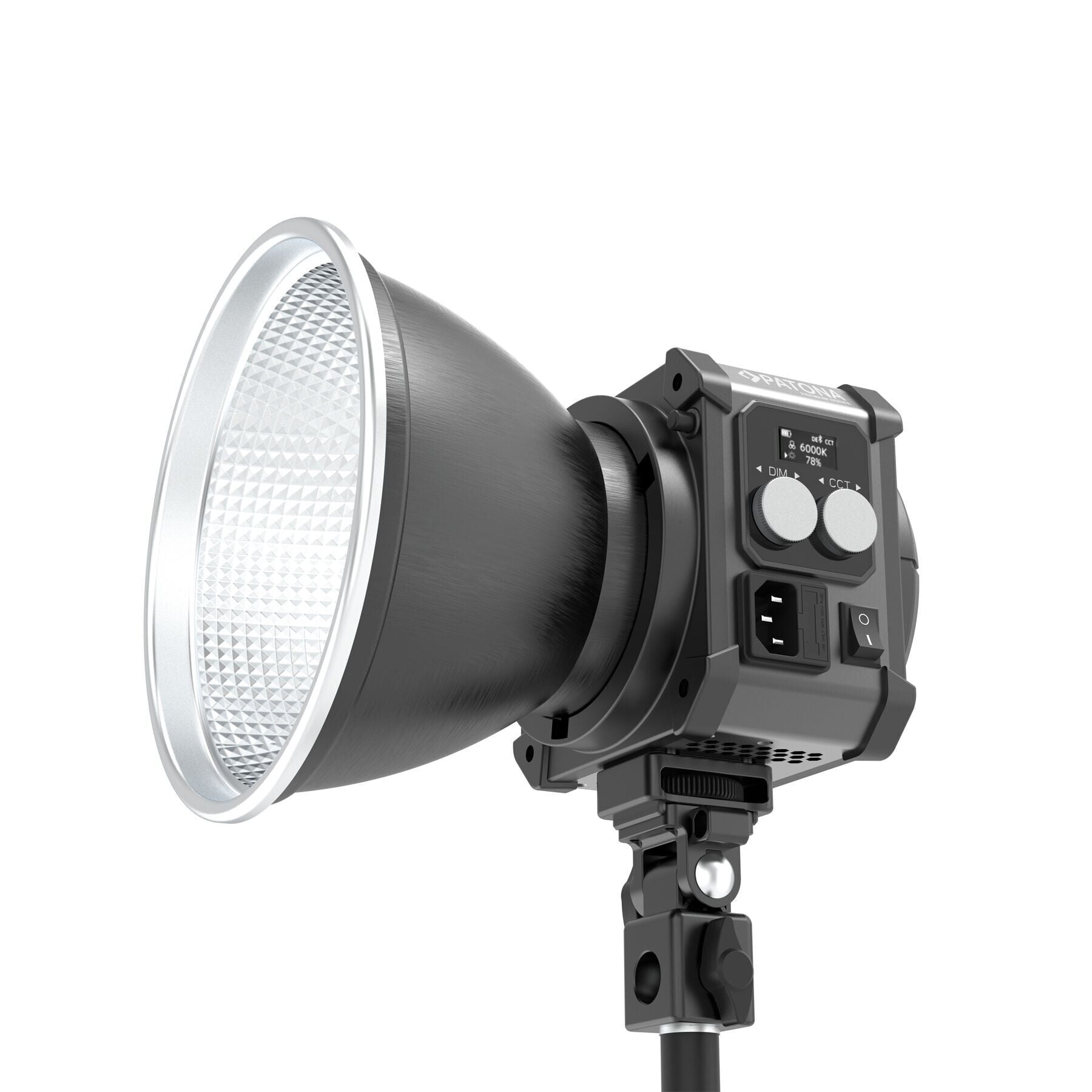 PATONA 4172 Premium Sq200RGB Led-Video Işığı 200W Cob Sert Kılıf