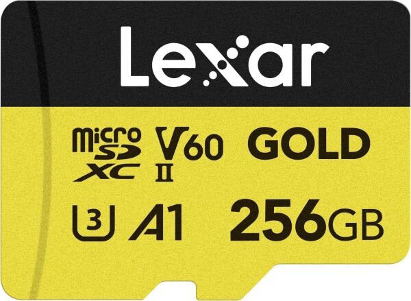 Lexar Professional 256GB Gold MicroSD Hafıza Kartı (280MB/s - 180MB/s)