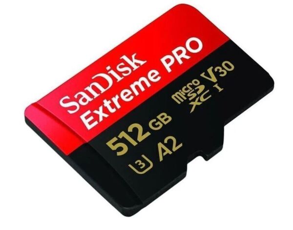 SanDisk 512GB Extreme Pro MicroSD Hafıza Kartı (200MB/s - 140MB/s)