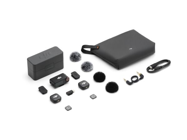 DJI Mic 3 (Çift Kişilik) Kompakt Dijital Kablosuz Mikrofon Sistemi