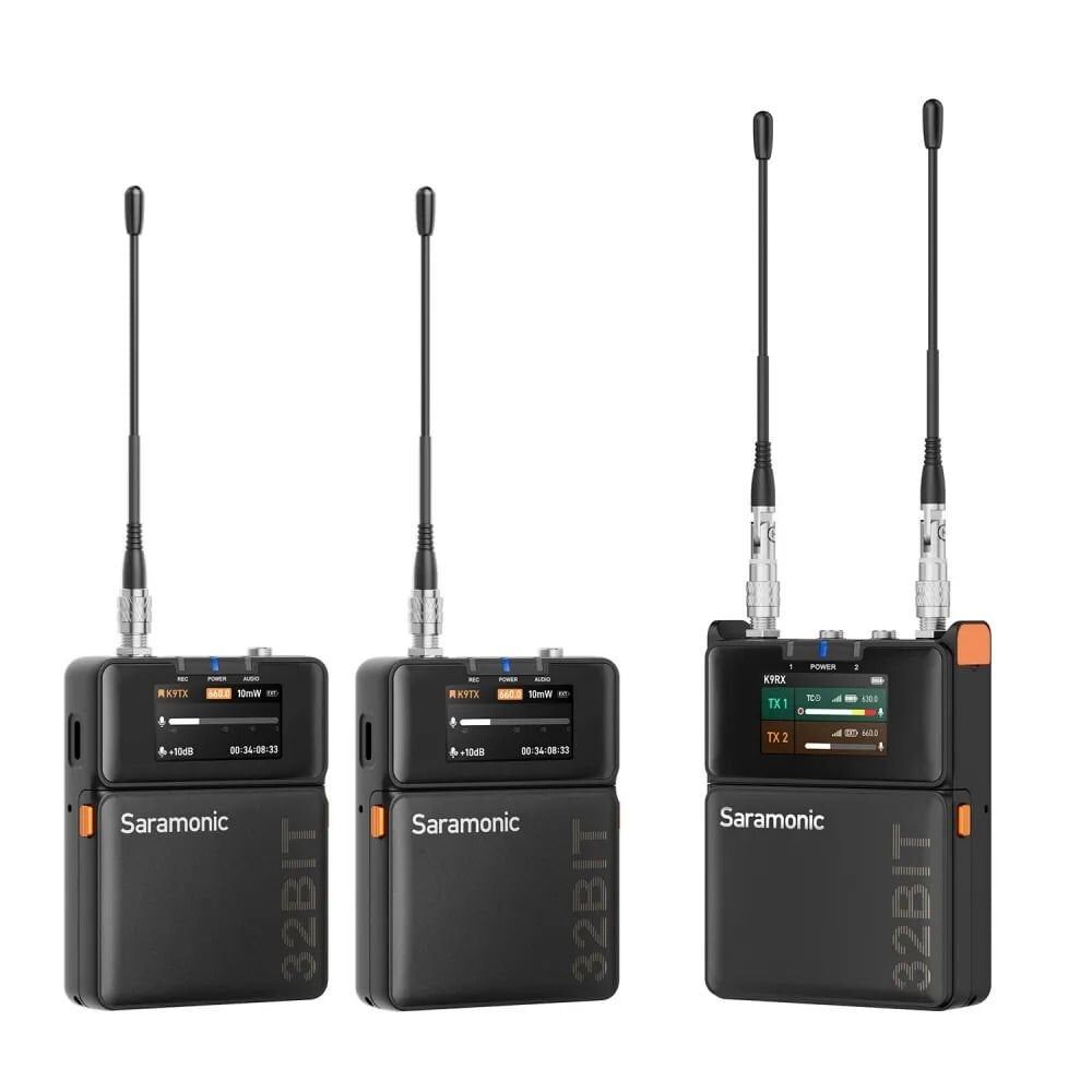 Saramonic K9 32 Bit 2 Kişilik Kablosuz Yaka Mikrofonu