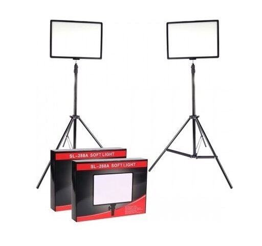 PDX Plus SL-288A Bi-Color 40w Video Işığı Ciftli Set