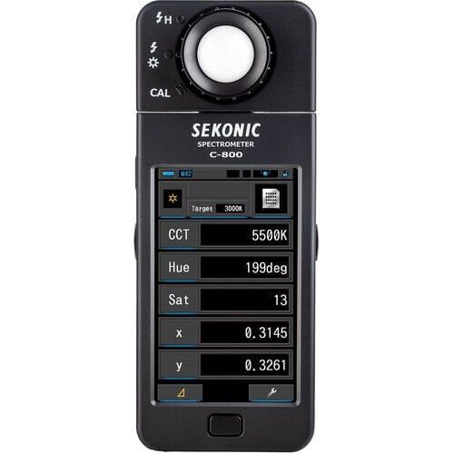 Sekonic C-800 Işık Ölçer LED, HMI, Floresan, Tungsten, Doğal Işık ve Flaş