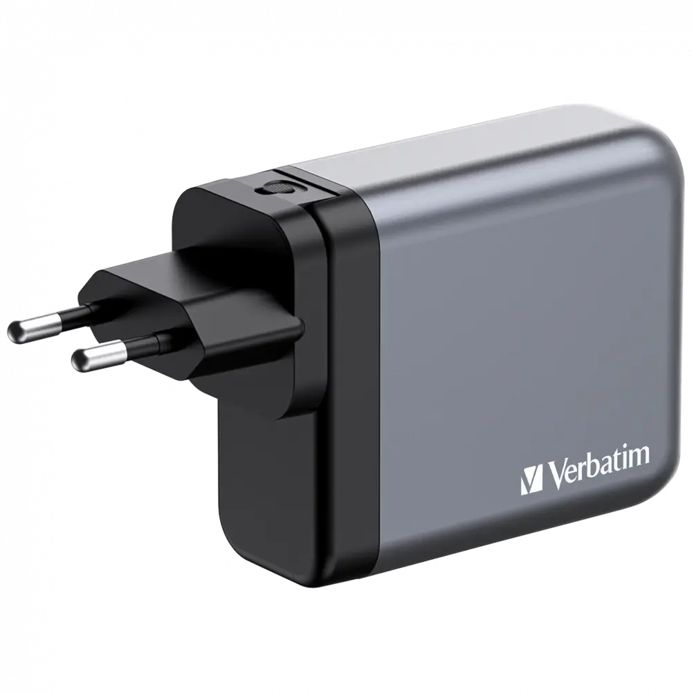 Verbatim 32203 - V GNC-140 GaN Charger 140W 3-USB-C / 1-USB-A  Çıkışa Sahiptir