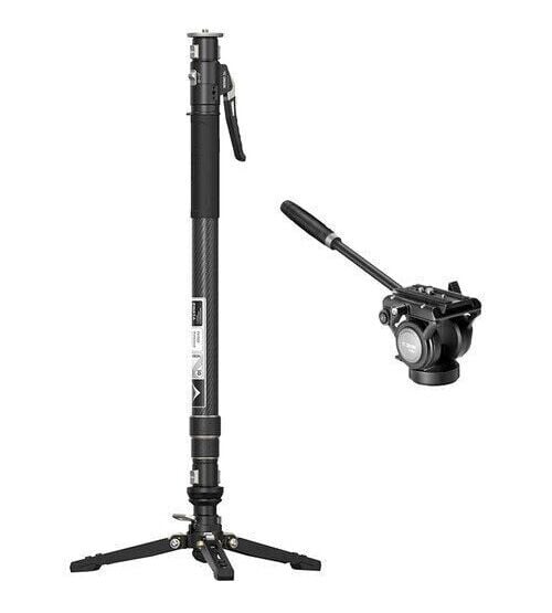 YC Onion FH60S Pineta Pro Karbon Fiber & Video Fluid Kafa Monopod Kit