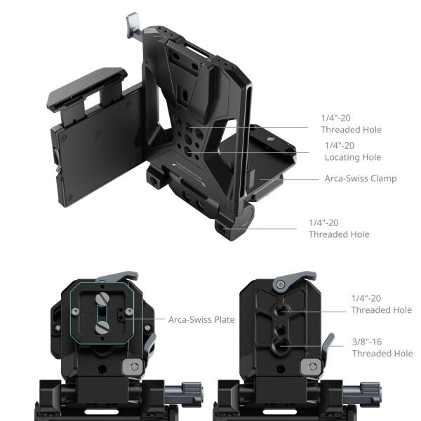 SmallRig 5315 V-Mount Akü Montaj Plakası Kiti (Pro)
