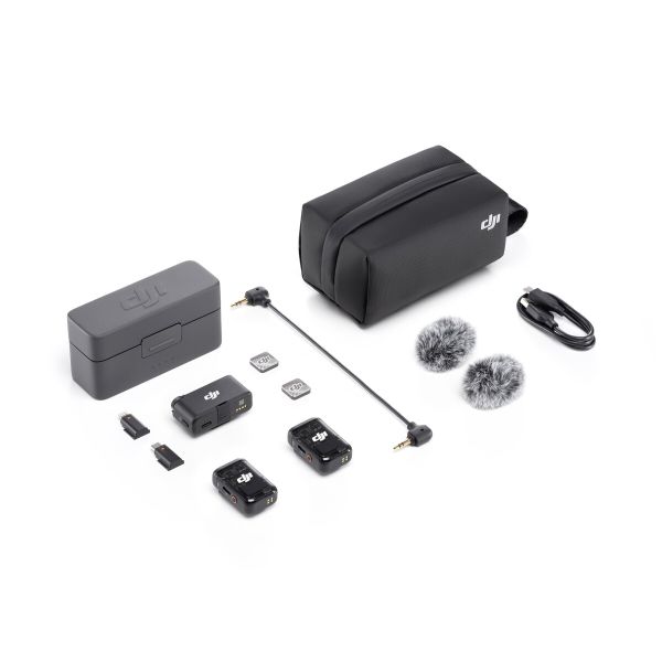 DJI Mic 2 (İkili) Kompakt Dijital Kablosuz Mikrofon