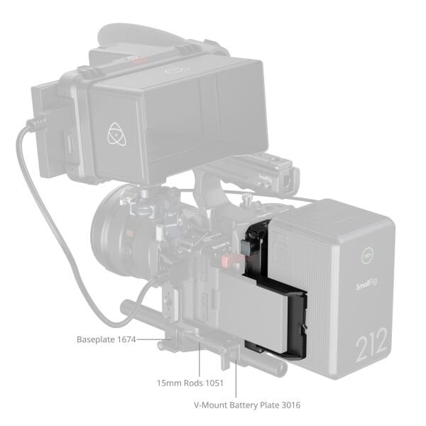 SmallRig 5228 V-Mount Akü Montaj Plakası