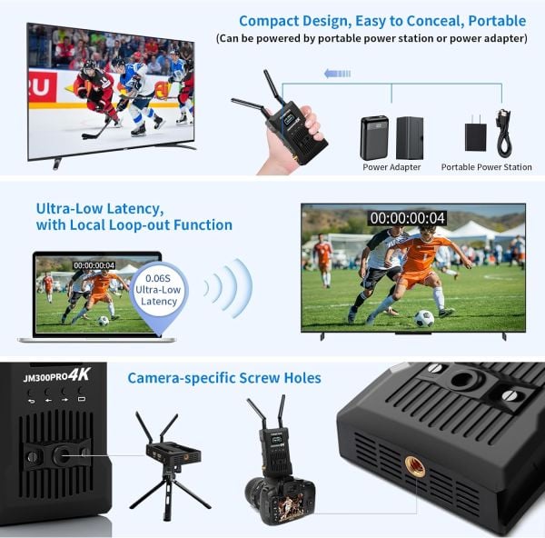 Forbetdis JM300 Pro 4K Kablosuz Görüntü Aktarıcı