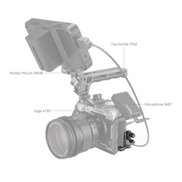 SmallRig 4147 FUJIFILM X-T5 için  HDMI ve USB-C Kablo Kelepçesi