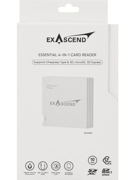 Exascend CFexpress Type-B / 4-In-1 ( Type B / SD Express/ Micro SD / Kart Okuyucu