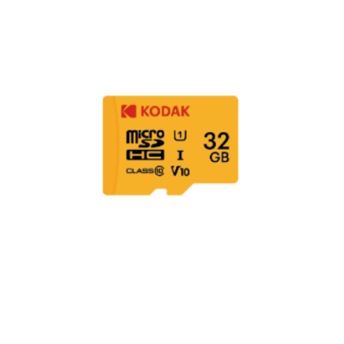 Kodak 32GB UHS-I C10 U1 V10 Micro SD Kart + Adaptör (Sarı)