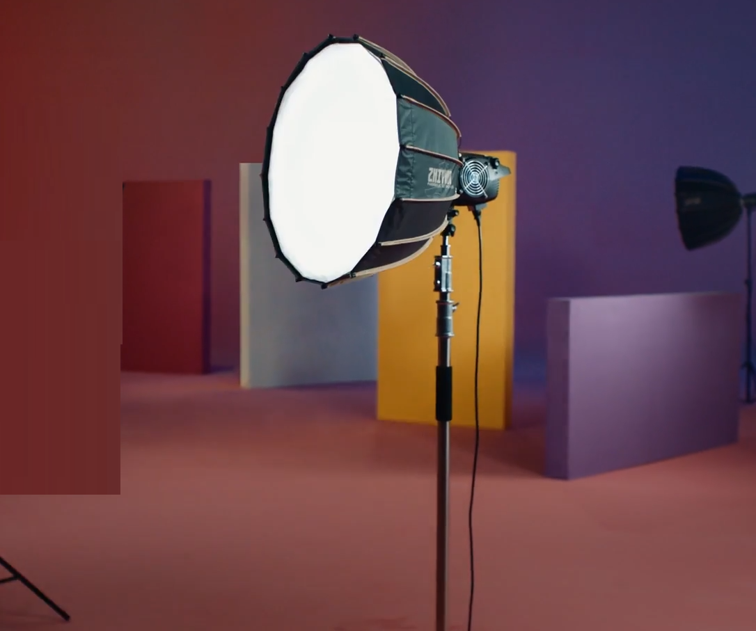 Zhiyun MOLUS B100 Bi-Color + Parabolic Softbox 60CM Çekim Seti