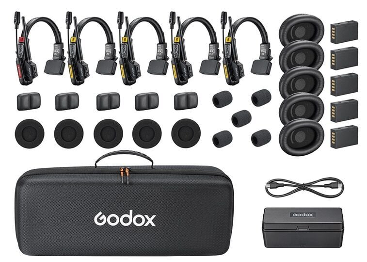 Godox Skytalk Air 5S Kablosuz Duplex Intercom Sistemi (5 Kullanıcı)(Kopya)