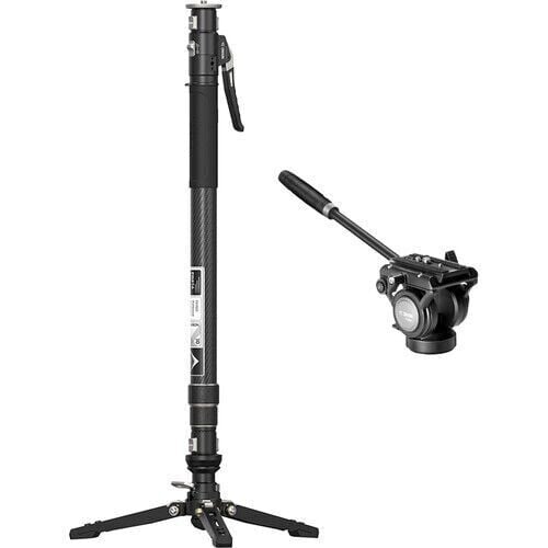 YC Onion FH60S Pineta Pro Karbon Fiber & Video Fluid Kafa Monopod Kit