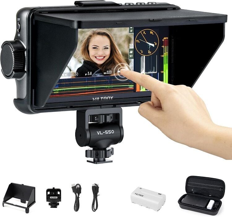 Viltrox DC 550 Pro Taşınabilir Monitör 5.5 İnç 4K 30HZ HDMI (2.El Çok temiz)