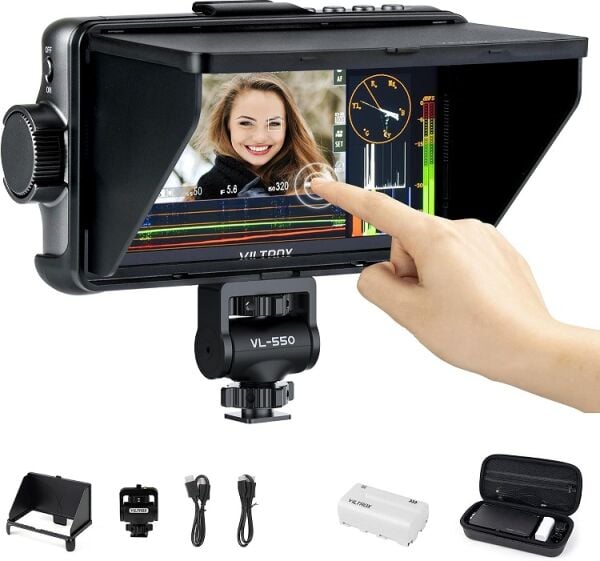 Viltrox DC 550 Pro Taşınabilir Monitör 5.5 İnç 4K 30HZ HDMI (2.El Çok temiz)