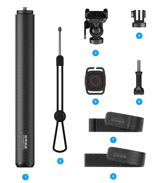 GoPro Uzatma Kolu + Suya Dayanıklı Uzaktan Kumanda