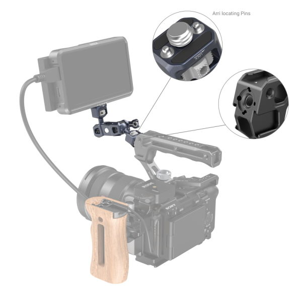 SmallRig 3874 Magic Arm (1/4”-20 Vida ve ARRI tespit Vidası)
