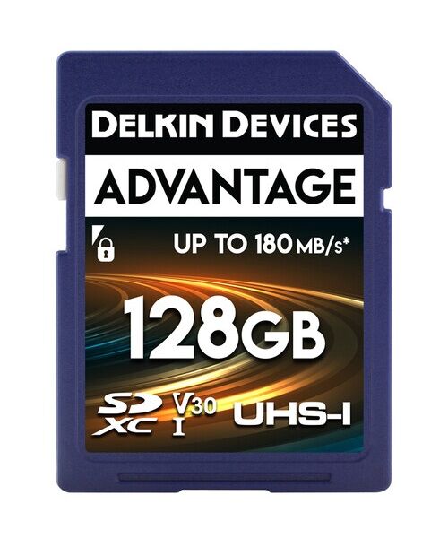 Delkin Devices 128GB Advantage 180/100MB/s UHS-I V30 SDXC Hafıza Kartı