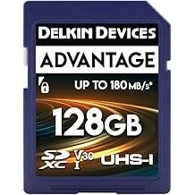 Delkin Devices 128GB Advantage 180/100MB/s UHS-I V30 SDXC Hafıza Kartı