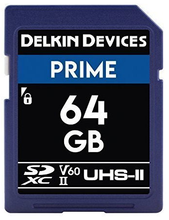 Delkin Devices 64GB Prime 280/150MB/s UHS-II SDXC (V60) Hafıza Kartı