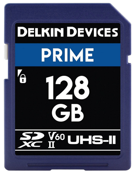 Delkin Devices 128GB Prime 280/150MB/s UHS-II SDXC (V60) Hafıza Kartı