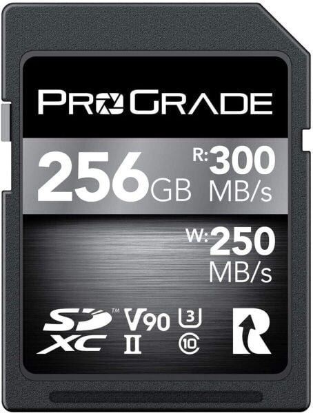 ProGrade Digital COBALT 256GB SDXC UHS-II V90 Memory Card 300MB/Sec Read - 250MB/Sec Write