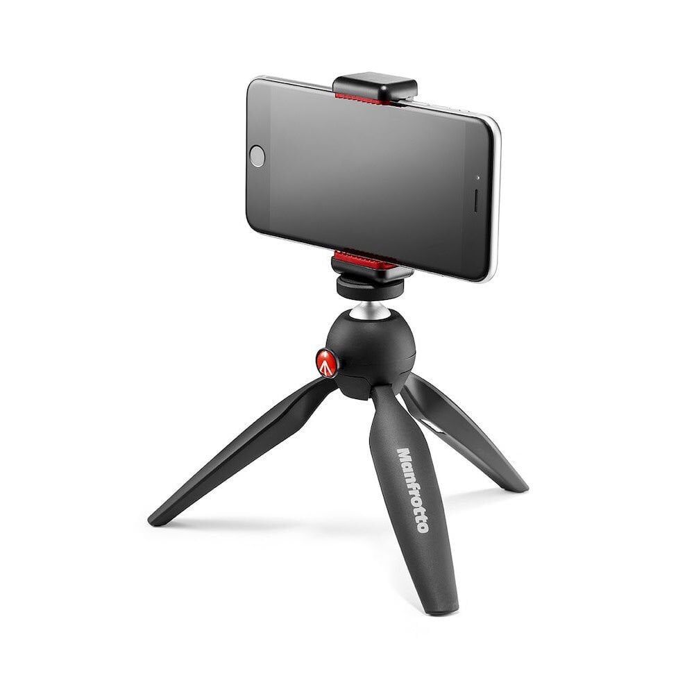 Manfrotto MKPIXICLAMP-BK Mini Tripod Bk W/Phone Cl