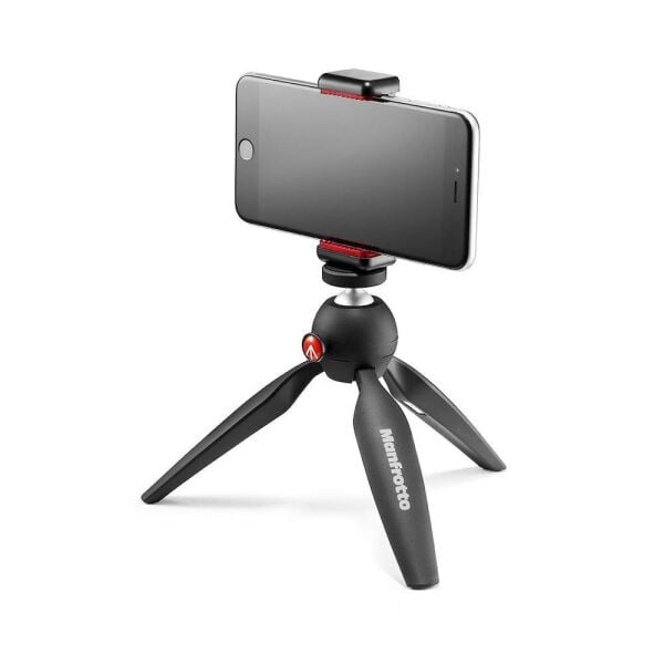 Manfrotto MKPIXICLAMP-BK Mini Tripod Bk W/Phone Cl