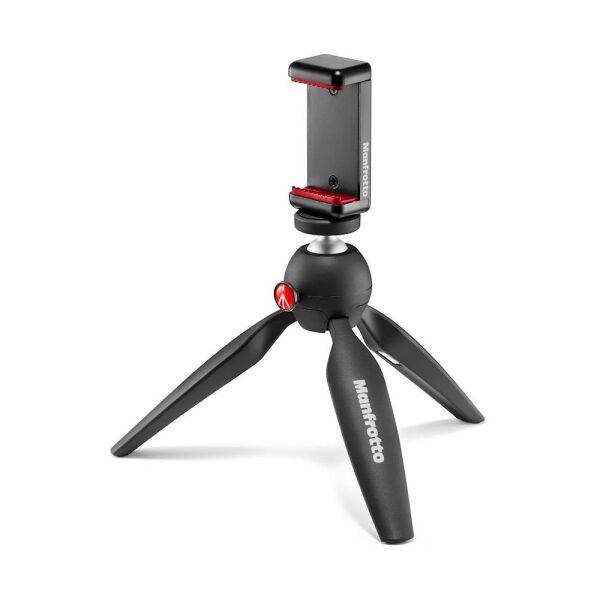 Manfrotto MKPIXICLAMP-BK Mini Tripod Bk W/Phone Cl