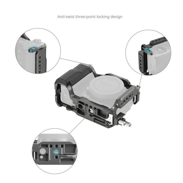 SmallRig 4949 Sony ZV-E10 II  için  HawkLock Hızlı Çıkarma Kafes Kiti