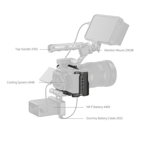 SmallRig 4949 Sony ZV-E10 II  için  HawkLock Hızlı Çıkarma Kafes Kiti