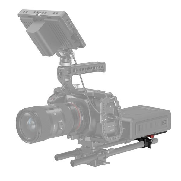 SmallRig 3016 V Montajlı Akü Plakası Çift 15mm Çubuk Kelepçesi