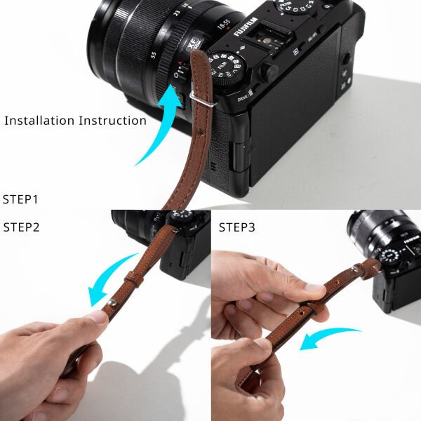 SmallRig 5209 Evrensel Deri Kamera Omuz Askısı (Kahverengi)
