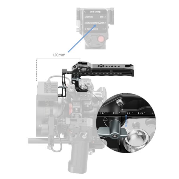 SmallRig 5236 DJI Focus Pro LiDAR  için Üst Tutma Kolu