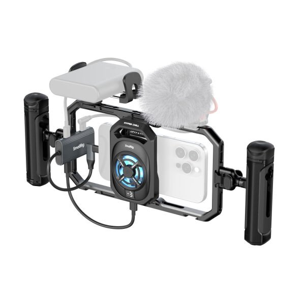 SmallRig 5276 Hepsi Bir Arada Termal Canlı Yayın ve Video Çekim El Tipi Telefon Kafesi Kiti