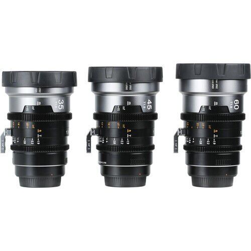 Sirui IronStar Series T1.9 Full-Frame 1.5x Blue Flare Anamorphic 3'lü Arri PL/Canon EF Lens Kit
