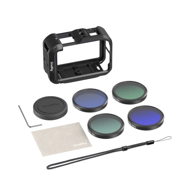 SmallRig 6374 Gelişmiş Kamera Kafesi Kiti (DJI Osmo Action 6 için Filtreler Dahil)