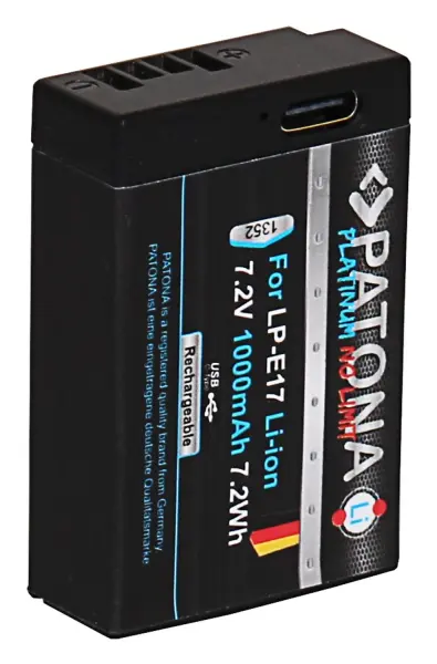 Patona LP-E17  Platinum Usb-C Girişli Batarya Canon için