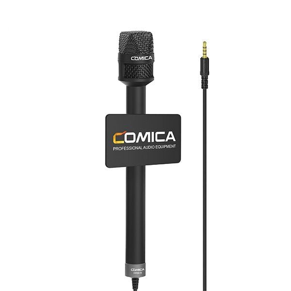Comica HRM-S USB-C ve TRRS Grişli Telefonlar için Kaplolu Roportaj  Mikrofonu
