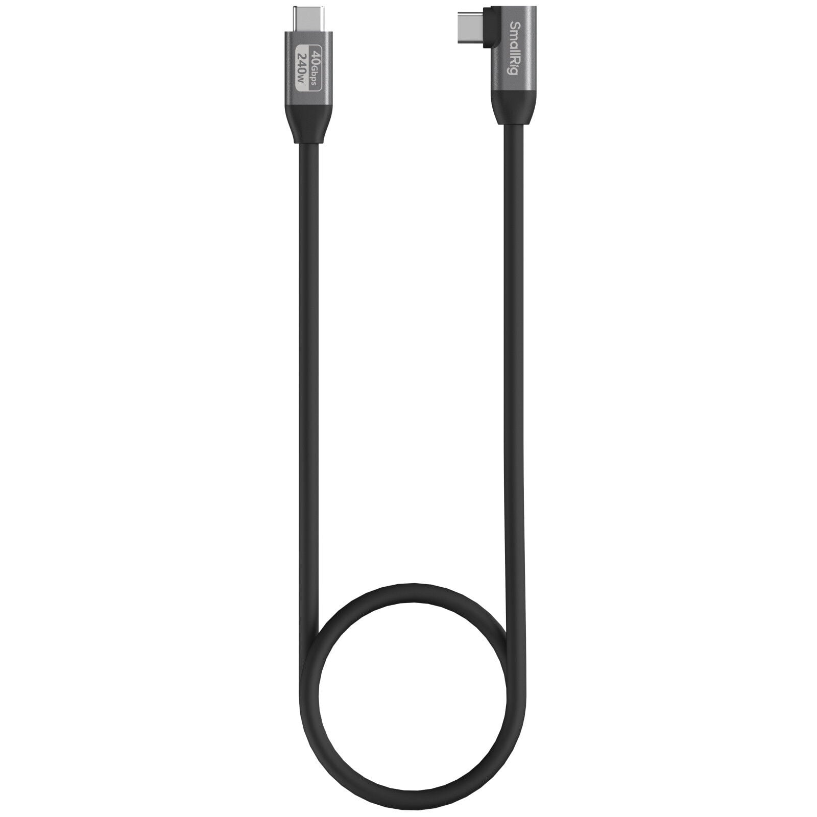 SmallRig 5732 USB-C Veri Kablosu (Düzden Açılıya 100cm / 39.4in) (40Gbps + 240W + 8K)