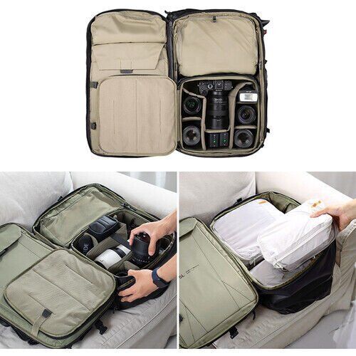 PGYTECH OneMo Travel Backpack 35L (Twilight Black) + Camera Insert L